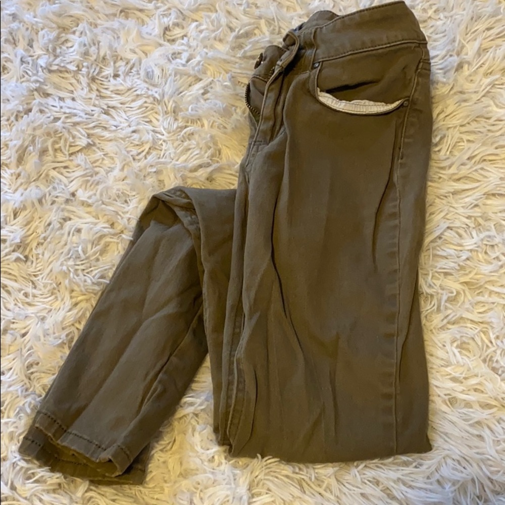 Army Green skinny jeans